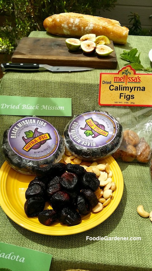 dried black mission figs calimyrna figs almonds on plate foodie gardener shirley bovshow