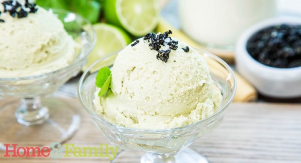 Lemongrass Basil Coconut Ice Cream